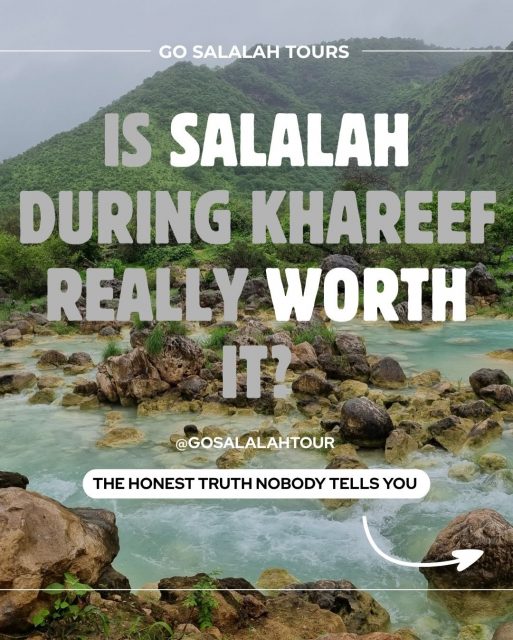 Thinking about escaping the summer heat to Salalah this year? 🌧️🏔️

Social media loves to show the electric green hills and roaring waterfalls of Khareef season—and yes, it truly is spectacular! But nobody ever talks about the heavy mountain fog or the intense stress of driving with less than 5 meters of visibility. 

If you’ve already invested in flights and a beautiful resort to unwind, you shouldn’t spend your vacation white-knuckling wet mountain roads or fighting for parking at crowded viewpoints. 

The ultimate travel hack? Leave the logistics to a local. 🚘✨

Our private, professional Omani guides handle all the mountain driving, navigation, and crowded timetables, letting you experience the absolute best of Dhofari culture and nature in total comfort. 

Let us handle the adventure while you enjoy the relaxation. 

Contact us on Whatsapp today! +968 9244 4495

‎#صلالة #خريف_صلالة_2026 #ظفار #وادي_داربات #سياحة_عمان سلطنة_عمان Salalah Khareef2026 OmanTravel WadiDarbat ExploreOman Dhofar SalalahTourism OmanGuide TravelOman KhareefSeason