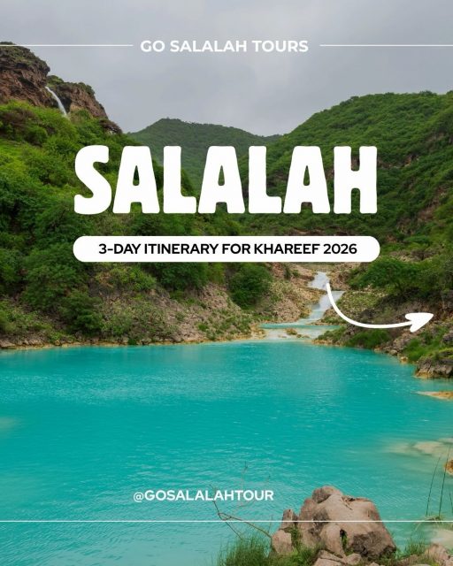Planning a trip to Salalah during Khareef? 🌿🇴🇲
This 3-day Salalah itinerary takes you to the most beautiful places in Dhofar, Oman during the magical Khareef season. From breathtaking waterfalls and green mountains to pristine beaches and natural springs, you’ll experience the very best that Salalah has to offer.
🌿 Day 1 – East Khareef Tour
📍 Taqa • Wadi Darbat • Jebel Samhan • Baobab Trees • Gravity Point • Ayn Athum
💧 Day 2 – Spring Water Tour
📍 Ayn Sahalnoot • Ayn Jarziz • Ayn Khor • Ittin Mountain • Nabi Ayoub’s Tomb
🌊 Day 3 – West Khareef Tour
📍 Mughsail Beach • Marneef Cave • Blowholes • Hidden Beach Viewpoint • Fazayah Beach • Frankincense Trail • Eftalqout
Whether you’re visiting Salalah for the first time or returning to experience the beauty of Khareef again, this itinerary showcases the region’s most iconic sights, hidden gems, and unforgettable landscapes.
💬 Save this itinerary for your Salalah trip and send it to your travel partner! Ready to experience the magic of Khareef? Contact us today to book your adventure.
📍 Salalah, Dhofar, Oman
#Salalah #Khareef #KhareefSeason #SalalahKhareef #VisitSalalah SalalahTours GoSalalahTour VisitOman OmanTravel TravelOman DiscoverOman Dhofar WadiDarbat JebelSamhan MughsailBeach FazayahBeach BaobabTrees NatureTravel AdventureTravel MiddleEastTravel صلالة خريف_صلالة خريف_ظفار ظفار سلطنة_عمان سياحة_عمان زيارة_عمان
