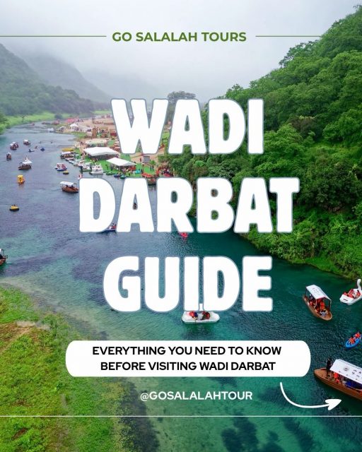Heading to Salalah? Put this turquoise oasis and East Dhofar route at the top of your list! 🇴🇲🌿

Located just 35 minutes east of central Salalah, Wadi Darbat is Dhofar’s most famous natural valley—famous for its year-round turquoise canal, friendly grazing camels, and lush mountain views.

📍 Distance: ~40 km East of Salalah via Route 49

🚗 Access: Fully paved & sedan friendly

🎟️ Entry: Free park entry (Boating rentals run 3–5 OMR)

🚣‍♂️ Top Things to Do:
1️⃣ Boating & Kayaking: Rent pedal boats or kayaks on the turquoise canal

2️⃣ Riverside Cafés: Enjoy a fresh coffee or Karak tea with scenic views

3️⃣ Picnic with Camels: Relax on shaded lawns with local friendly livestock

4️⃣ Cave Exploration: Walk trails leading to elevated limestone overhangs

🗺️ Complete Salalah East Tour Route:

• 🏰 Taqa: Coastal town, restored castle & cliff views

• 🌿 Wadi Darbat: Boating, cafés & camel picnics

• ☁️ Jebel Samhan Mountain: Stand atop the 1,300m plateau

• 🌳 Baobab Trees: Ancient giant African trees

• 🧲 Gravity Point: Experience your car rolling “uphill” in neutral!

💡 Local Pro-Tip: Drive slowly along the entry road—camels love taking their time crossing near the bends!

✨ Skip navigation stress & parking hassles—explore Dhofar with local Omani guides!

📌 SAVE this post for your upcoming Salalah trip planning!

💬 DM us or click the link in our bio to book your Salalah East Tour!
#wadidarbat #salalah #khareefsalalah #dhofar #salalahtours