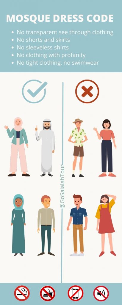 Cosa indossare in Moschea, come vestirsi in Moschea Oman