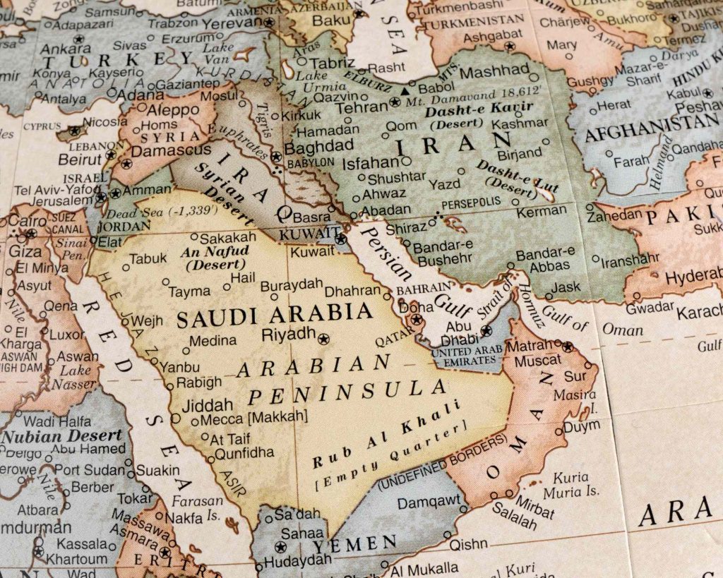 Lage Oman Karte Naher Osten